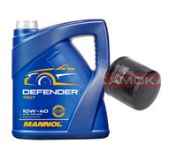 KAMOKA Set Cambio Olio MANNOL Defender 10W-40 5L per Suzuki Alto 1.0 1.1