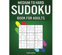 Kampelmann Medium to Hard Sudoku Books for Adults (Tascabile)