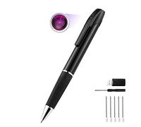 KAMREA Mini Telecamera Spia con Penna, HD1080P Telecamera Nascosta di Sorveglianza Portatile, Videocamera con Audio per Classe, Lavoro e Conferenza