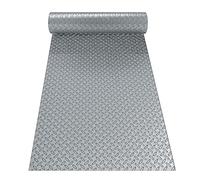 kamulouk 1 set di tappetini per garage, 20 x 6 m, antiscivolo, in PVC, per garage, resistente all'acqua, antimacchia, per SUV di medie dimensioni, auto sportive, grigio