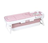 kamulouk Vasca da bagno portatile per adulti, vasca da bagno pieghevole, grande vasca pieghevole da 150 cm, vasca da bagno portatile autoportante che può essere utilizzata come bagno caldo o bagno di