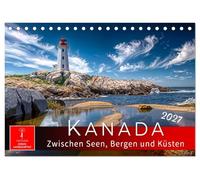 Kanada - zwischen Seen, Bergen und Küsten (Tischkalender 2027 DIN A5 quer), CALVENDO Monatskalender: Ein Land für Abenteuer, Freiheit und unberührte Weite.