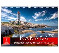 Kanada - zwischen Seen, Bergen und Küsten (Wandkalender 2027 DIN A3 quer), CALVENDO Monatskalender: Ein Land für Abenteuer, Freiheit und unberührte Weite.