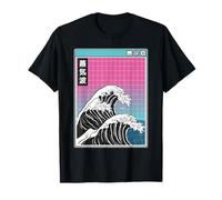 Kanagawa Wave Japan Style Pastello Anni '80 Otaku Vaporwave Anime Maglietta