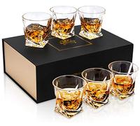 KANARS 6 Pezzi Bicchieri da Whisky, Bicchiere Cocktail e Whiskey Cristallo, Bellissimo Regalo, 300 ml