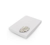 Kanasi Bridal Shoe Clips - Elegante accessorio per scarpe da sposa con cristalli argentati per tacchi o piatti - Set di 2 - Opzione regalo, gift box included, Metallo Cristallo artificiale, Cristallo