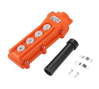 KANASI Controller pendente per paranco, interruttore a pulsante a 4 canali, controllo di sollevamento antipioggia per operatori di gru