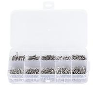 KANASI Set assortimento di bulloni a esagono incassato a testa svasata M2, kit di elementi di fissaggio in acciaio inossidabile da 600 pezzi per macchine da ufficio domestiche Manu