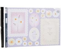 Kanban A4 Design Verticale della Carta di Stampa Floreale Topper, 10 unità, Crema