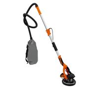 KANBCNG Smerigliatrice elettrica per muro a secco, 750 W, con 6 carta vetrata per pareti e soffitto, con illuminazione a LED, 800 - 1800 giri/min, 6 velocità (arancione)