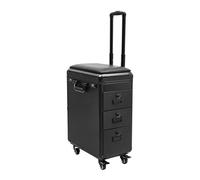 KANBCNG Valigetta cosmetica trolley cosmetico con 3 cassetti professionale make up valigia trucchi tatuaggi valigia con braccioli valigetta professionale per unghie con ruote (piastra acrilica)