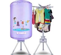 KANBUN Asciugatrice elettrica portatile con impostazione timer, asciugatrice silenziosa per interni ad asciugatura rapida, stendibiancheria riscaldato, acciaio inossidabile, carico massimo 10 kg, 900