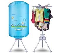 KANBUN Asciugatrice elettrica portatile con impostazione timer, asciugatrice silenziosa per interni ad asciugatura rapida, stendibiancheria riscaldato, acciaio inossidabile, carico massimo 10 kg, 900