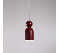 KANBUN Elegante Lampada a Sospensione Rosso Vino Lampada da soffitto Moderna in Stile Crema con 3 modalità di Colore per l'isola della Cucina Lampadario Lungo per l'arredamento della Sala da