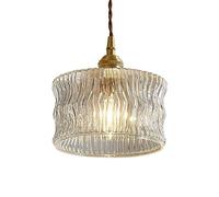 KANBUN Lampade a Sospensione in Vetro e Ottone in Stile Giapponese Lampada a Sospensione a Testa Singola Nord Europa Restaura metodi antichi Lampadario Portico Corridoio Ristorante Camera da Letto