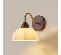 KANBUN Luce a Parete in Legno retrò Americano, E 27 E 26 Base Spadshide Wall Sconce, Nordic Simple Camera da Letto Manotte a Parete Montate, per Camera da Letto Studia Studia Scale Cucina del