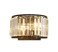 KANBUN Luce murale Vintage in Oro Post-Moderno/Nero, Lampada da Parete in Cristallo di Eleganza Minimalista Americana, Soggiorno per Soggiorno per Le Scale per Parete, Lampada da Parete Decorativa