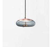 KANBUN Nord Europa Lampada a Sospensione Moderna Corda di Canapa Lampadario in Vetro Ristorante Lampada a Sospensione Vetrina Bar Comodino Moda personalità Creativa Lampade combinate