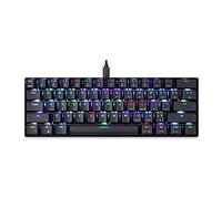 KANBUN Tastiera da gioco meccanica, Tastiera da gioco meccanica cablata al 60% Interruttore blu ultracompatto retroilluminato RGB, per laptop Mac Windows
