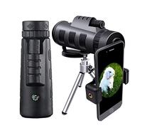 KANBUN Telescopio monoculare, telescopio monoculare ad alta definizione 40x60, telescopio per lenti zoom 10x ad alta definizione con prisma BAK9 di lunga durata e trasparente con supporto per