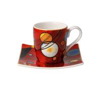 Kandinsky Basile Tazza per Espresso Con Ut Pesante Rosso 100ml Porcellana GOEBEL