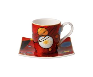 Kandinsky Basile Tazza per Espresso Con Ut Pesante Rosso 100ml Porcellana GOEBEL