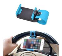 KANDUJIMU Supporto per telefono da volante per auto, blu, portatile, elettronico, compatibile con iPhone e Samsung (blu)