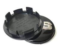 KAnduo 4 Pezzi Coprimozzi Coprimozzo Compatibile con per BBS 56MM 60MM 65MM 68MM,56mm-Black-Silver