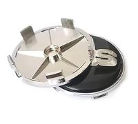 KAnduo 4 Pezzi Coprimozzi Coprimozzo Compatibile con per BBS 56MM 60MM 65MM 68MM,68mm- Black-Gold