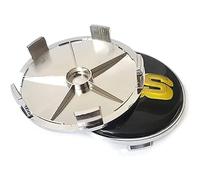 KAnduo 4 Pezzi Coprimozzi Coprimozzo Compatibile con per BBS 56MM 60MM 65MM 68MM,68mm- Red-Gold