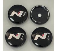 KAnduo 4 Pezzi Coprimozzi Coprimozzo Compatibile con per Hyundai N Line i30 i20 Sonata Accent Tucson Elantra Veloster 60mm,60mm-A