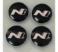 KAnduo 4 Pezzi Coprimozzi Coprimozzo Compatibile con per Hyundai N Line i30 i20 Sonata Accent Tucson Elantra Veloster 60mm,56mm-B