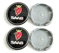 KAnduo 4 Pezzi Coprimozzi Coprimozzo Compatibile con per Saab 9 3 9 5 9-3 9-5 Saab 63mm,A