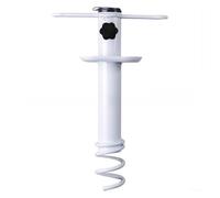 KAnduo Ancoraggio for ombrellone da Spiaggia con Base in Ferro Resistente Vite a 3 spirali for ombrelloni Esterno, Supporto al Vento