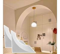 Kanduo Arco per cartongesso Arco for porta in schiuma fai-da-te, staffe di supporto angolari ad arco for soggiorni, modanature for porte semicircolari, 2 pezzi(23x23x23cm/9.1x9.1x9.1")