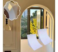 Kanduo Arco per cartongesso Arco for porta semicircolare fai-da-te, materiale espanso, modanatura angolare ad arco, inserto for telaio di porta curvo for portici, 2 pezzi(20x20x20cm/7.9x7.9x7.9")