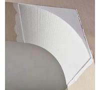 Kanduo Arco per cartongesso Kit arco porta semicircolare fai da te, materiale espanso, modanature angolari arco decorativo, 2 pezzi (32x32x32 cm)