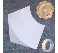 Kanduo Arco per cartongesso Kit for archi in schiuma, modanature for archi e telai di porte, con nastro adesivo, for la ristrutturazione degli angoli delle pareti(9.5x9.5x9.5"(24x24x24cm))