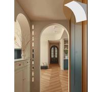 Kanduo Arco per cartongesso Kit telaio porta ad arco fai da te, pezzi angolari in schiuma, modanature semicircolari for arco porta, for soggiorno/corridoio, 2 pezzi(44x44x44cm/17.3x17.3x17.3")