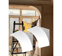Kanduo Arco per cartongesso Modanature for porte ad arco, materiale espanso, telai ad arco precurvati, archi for porte semicircolari for il soggiorno, 2 pezzi(46x46x46cm/18.1x18.1x18.1")