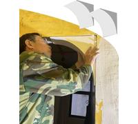 Kanduo Arco per cartongesso Set arco porta semicircolare, set da 2 pezzi, for la decorazione di bar e corridoi, modanature angolari del telaio della porta (53x53x53 cm)