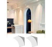 Kanduo Arco per cartongesso Set arco semicircolare (set da 2 pezzi), arco decorativo for bar e corridoi, modanatura del telaio della porta (35x35x35 cm)