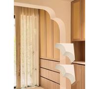 Kanduo Arco per cartongesso Set di 2 modanature ad arco for porte commerciali, set di archi for telai di porte, design curvo, modanature for porte di bar(35 * 35 * 21cm)