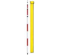 Kanduo Asta topografica in alluminio Asta telescopica for rilevamento con asta prismatica in alluminio, da costruzione regolabile for della stazione totale custodia(500cm/196.85in)