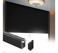 Kanduo Binario laterale for tenda oscurante in due pezzi, binario for dormire con striscia a forma di U, pannello for cameretta/bagno