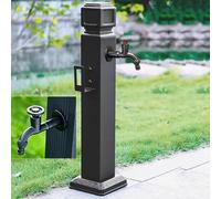 Kanduo Colonna idrica da giardino verticale Colonna d'acqua da giardino esterna indipendente con doppio rubinetto - Innaffiatoio verticale for l'irrigazione del patio(Black C,95CM/37.4IN)