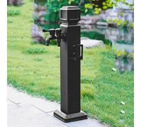 Kanduo Colonna idrica da giardino verticale Colonna d'acqua da giardino esterna indipendente con doppio rubinetto - Innaffiatoio verticale for l'irrigazione del patio(Black B,60CM/23.6IN)
