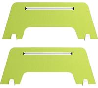 KAnduo Divisorio for scrivania, 2 Pannelli divisori insonorizzati e antirumore con Piedini di Supporto for Tavolo da Aula(Green,90x30cm)