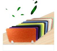 KAnduo Divisorio for scrivania, 4 Pezzi, Pannello Acustico, divisorio for scrivania Indipendente, insonorizzante, riduzione del Rumore(Orange,30X80CM)