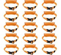 Kanduo Gas Cylinder Holder Wall-Mounted Bracket, Portable Oxygen Tank Storage Rack with Screws & Safety Strap(Orange,15pack)